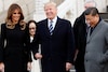 US President Donald Trump and First Lady Melania Trump visit the Forbidden City with Chinese President Xi Jinping in Beijing in this 2017 file photo. (IMAGE: REUTERS FILE)