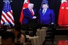 A screen shows news footage of the bilateral meeting between Chinese President Xi and US President Trump on the sidelines of the Asia-Pacific Economic Cooperation (APEC) summit in South Korea's Busan. (IMAGE: AFP FILE) 