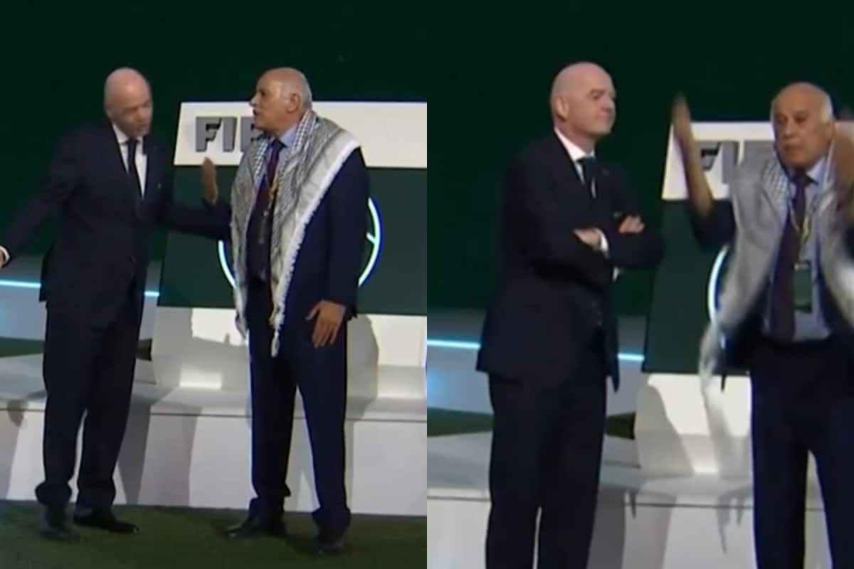 FIFA President's Attempt To Get Israeli, Palestinian Officials To Shake Hands Turns Tense, Video Viral