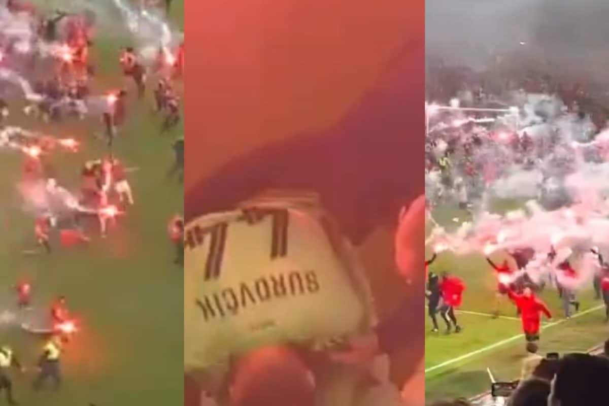 Prague Derby Abandoned After Pitch Invasion Leaves Sparta Players Attacked | WATCH