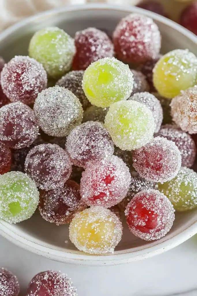 Frozen Grapes with Lemon Zest: A simple classic made better: toss red or green grapes in lemon juice and zest before freezing. They turn into tiny, sorbet-like nuggets. This one-ingredient snack is perfect for grazing and provides a steady stream of polyphenols and hydration.