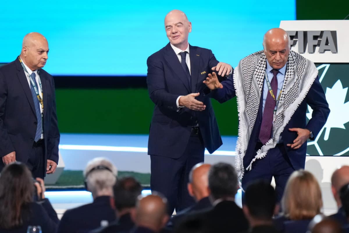 No Handshake! Palestine Football Chief Refuses To Share Stage With Israel's VP, FIFA Head Caught Off Guard