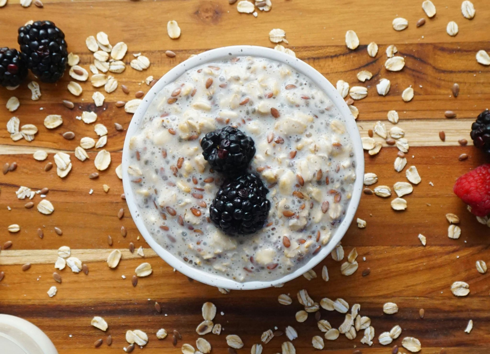 Overnight Oats with Seeds: Overnight oats are a perfect make-ahead breakfast. Mix rolled oats with milk or yogurt and let them soak overnight. In the morning, add chia seeds, flaxseeds, and fruits. This protein-rich meal is convenient, customizable, and keeps you full for hours while saving valuable time during busy mornings. (Image: Pexels)