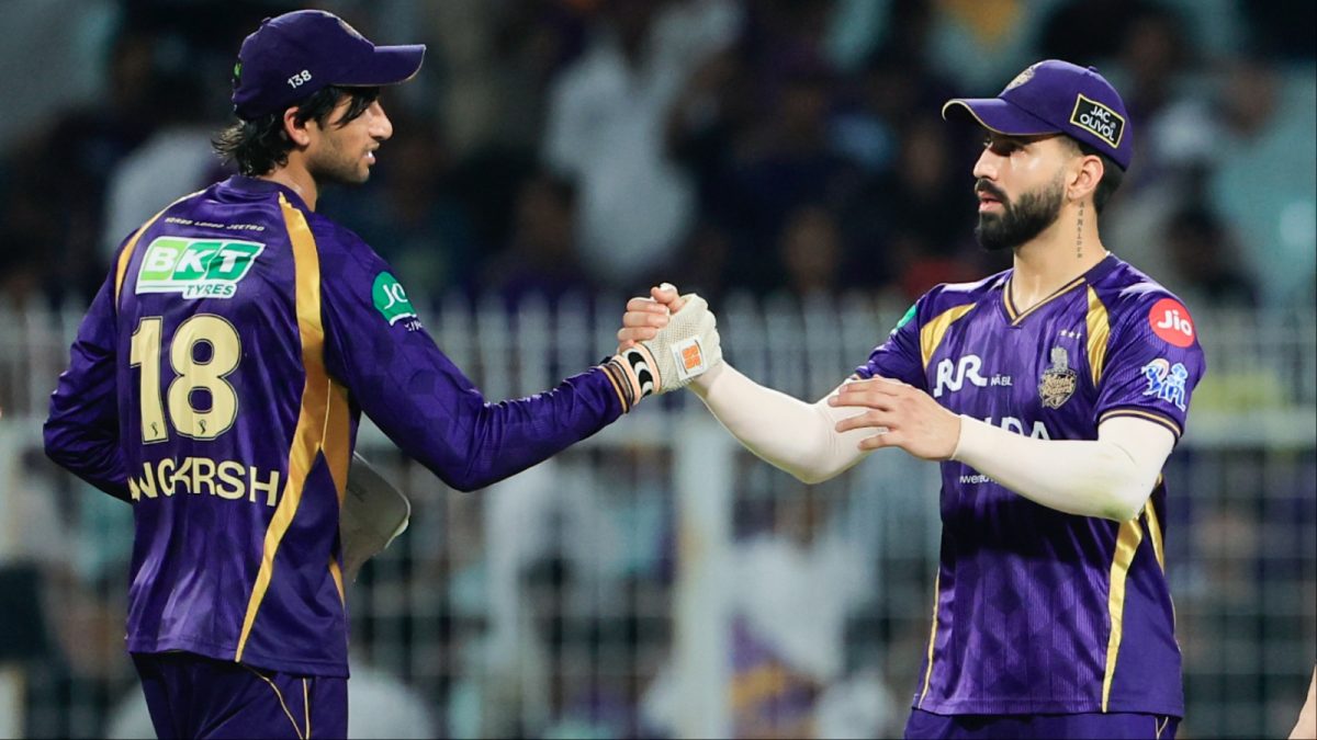 KKR players during IPL 2026 playoff race