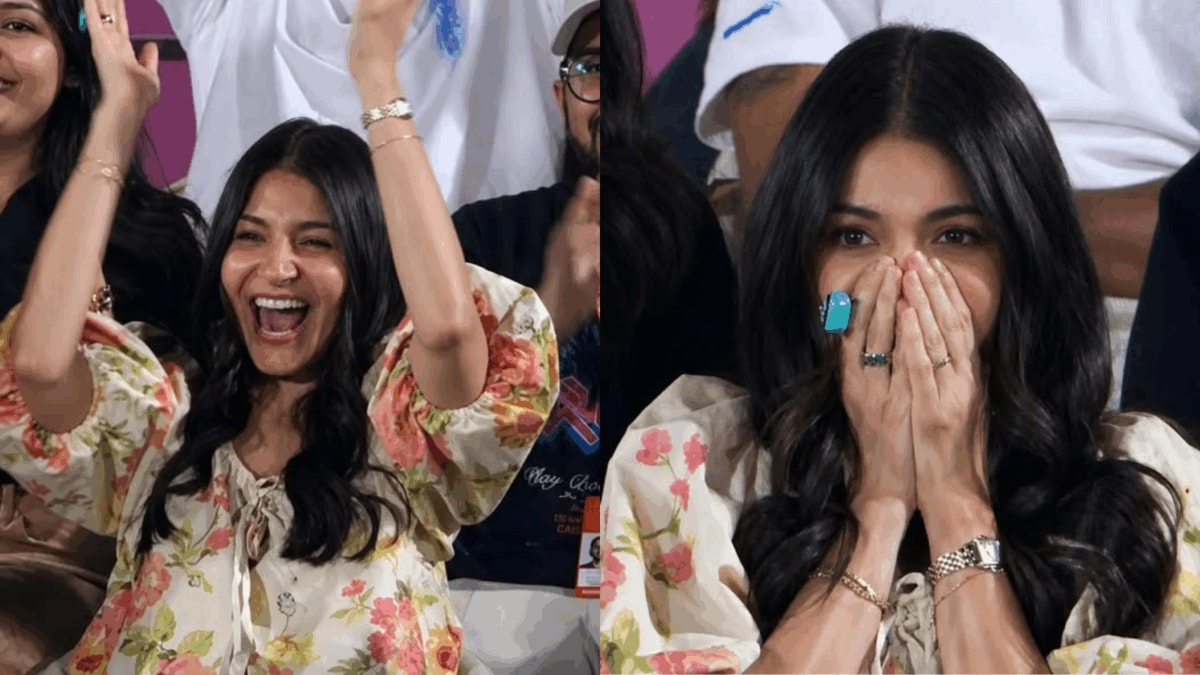 Virat Kohli's Biggest Cheerleader! Anushka Sharma Stuns In ₹25K Floral Match-Day Outfit