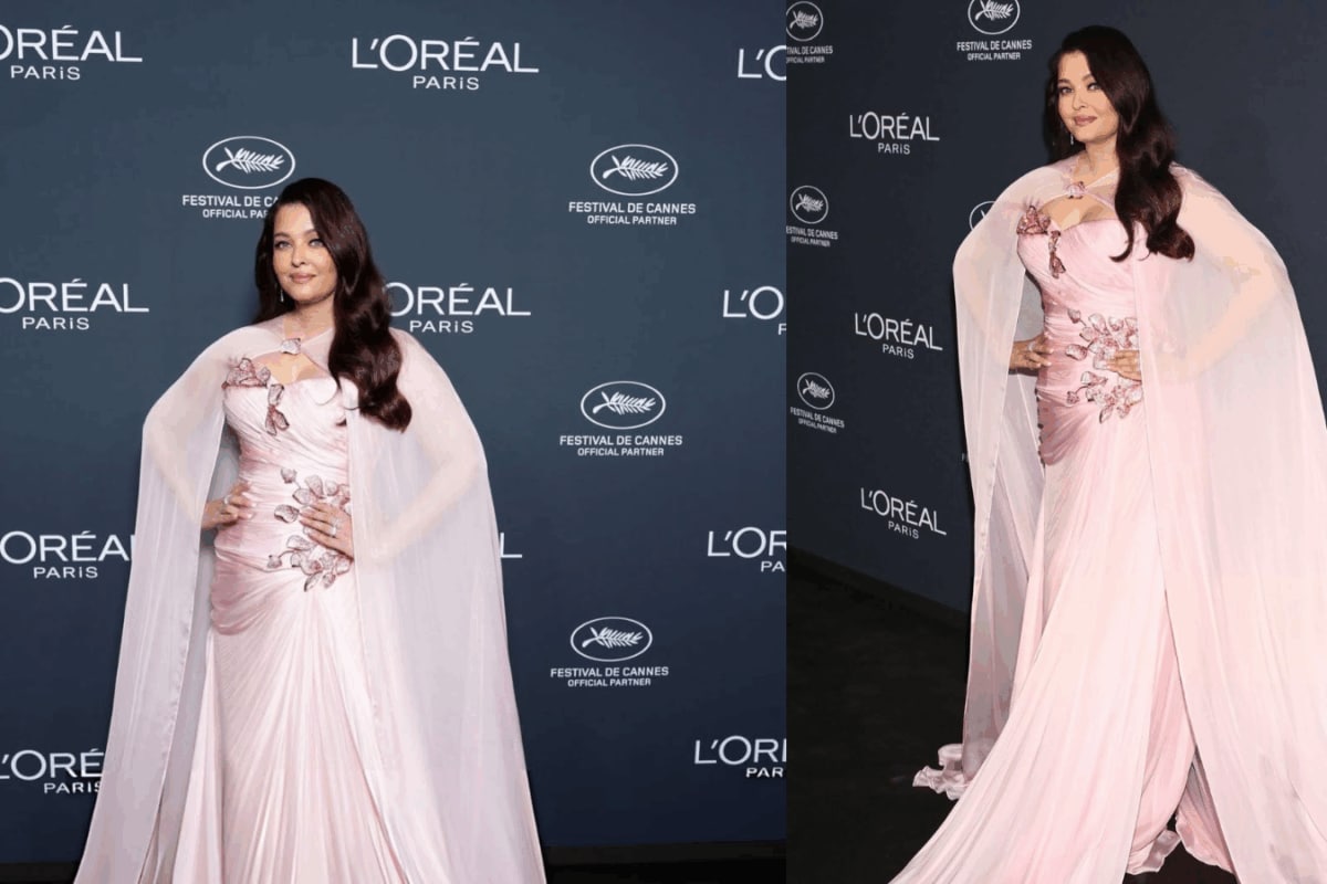 Aishwarya Rai Wins Cannes Again In A ₹3.5 Lakh Crystal-Embellished Gown With Burgundy Waves