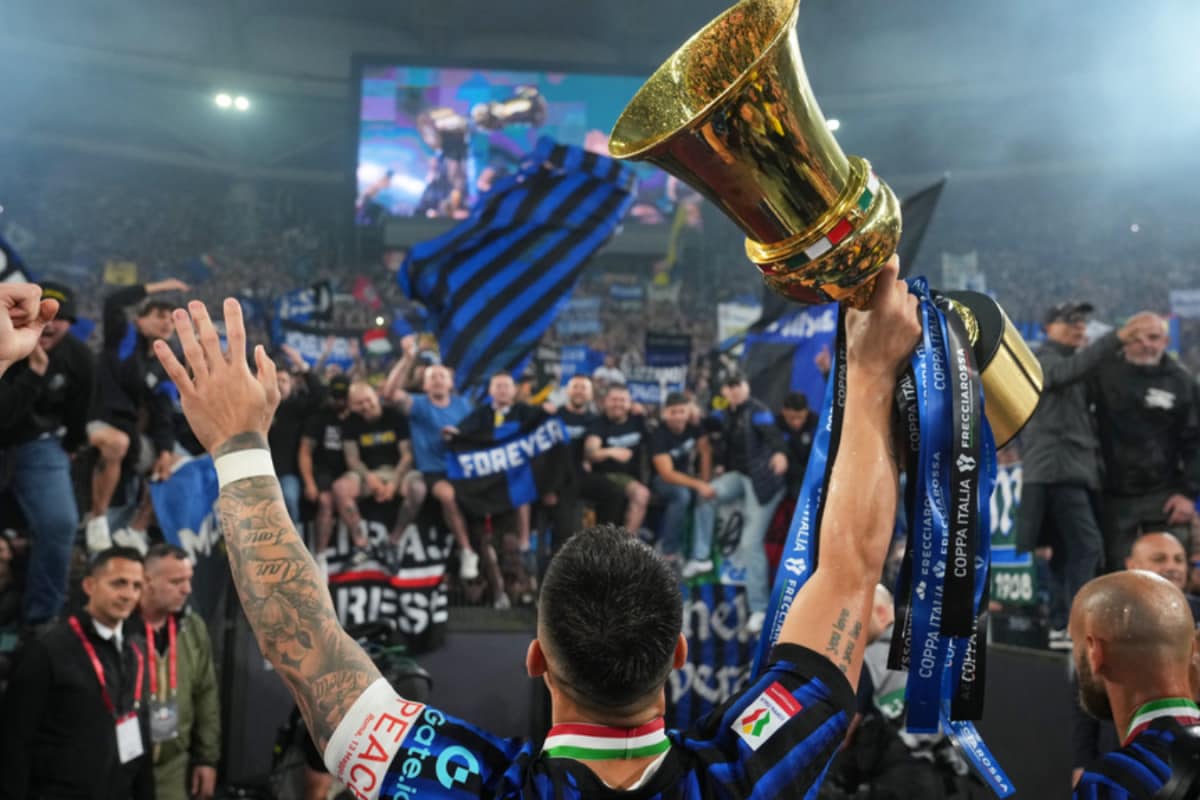 Inter Milan Lift Coppa Italia With 2-0 Win Over Lazio, Complete Domestic Double After 21st Serie A Title