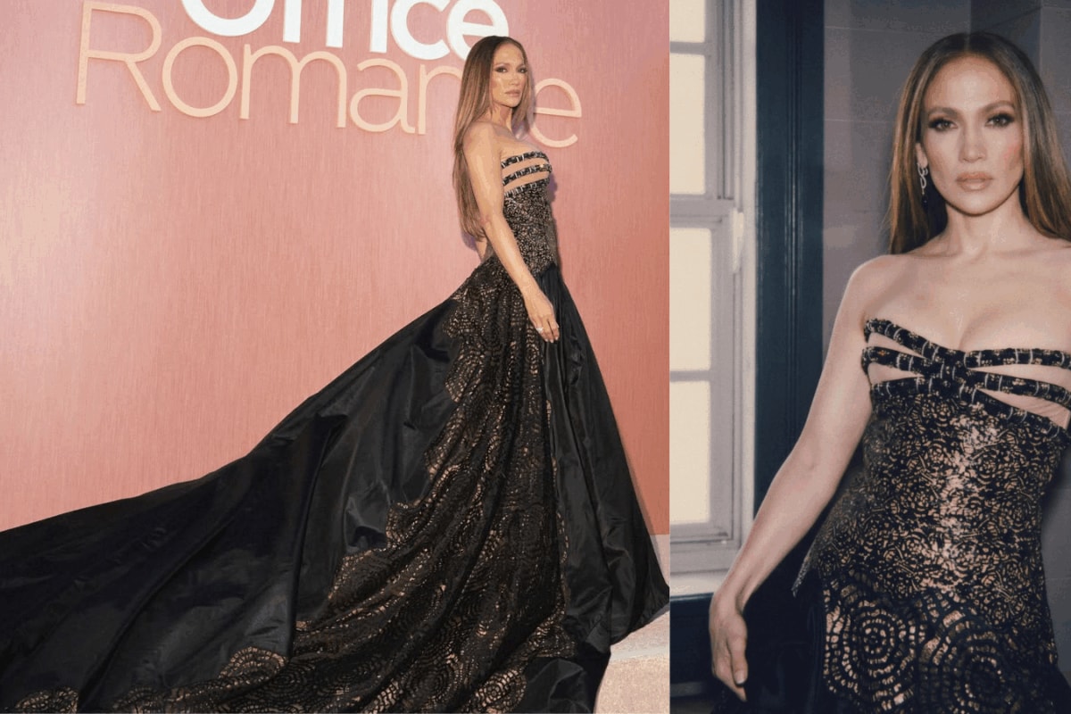 Jennifer Lopez Stuns In A Peek-A-Boo 2004 Versace Gown; Donatella Calls Her ‘Radiant’