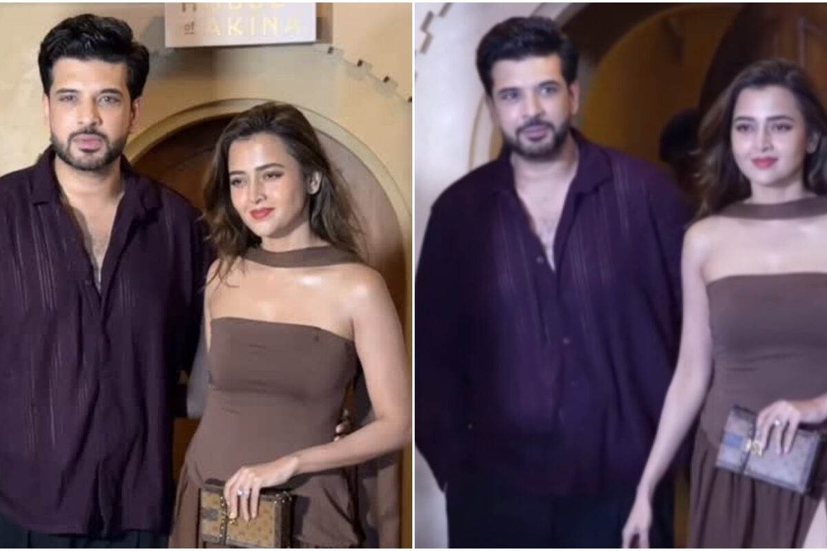 Tejasswi Flaunts Engagement Ring, Makes First Appearance With Karan Kundrra After His Proposal On Desi Bling