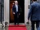 Larry the cat moves away as British Prime Minister Keir Starmer greets French President Emmanuel Macron at 10 Downing Street. (IMAGE: REUTERS) Larry the cat moves away as British Prime Minister Keir Starmer greets French President Emmanuel Macron at 10 Downing Street. (IMAGE: REUTERS)