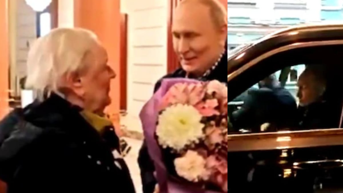 Putin’s Soft Side Moment Goes Viral As He Brings Flowers For Teacher And Drives Her To Kremlin | Watch