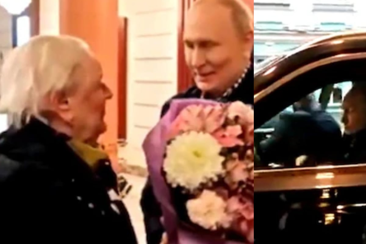 Putin’s Soft Side Moment Goes Viral As He Brings Flowers For Teacher And Drives Her To Kremlin | Watch