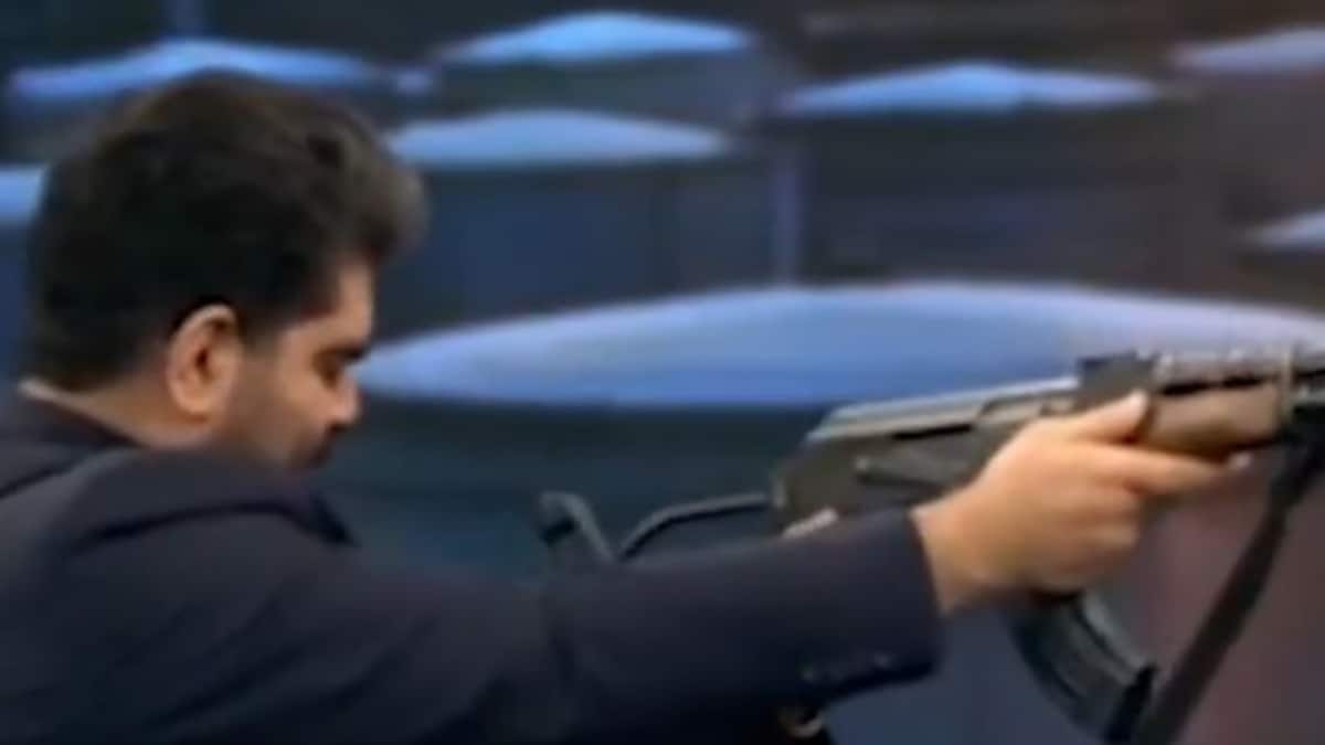 Iranian State TV Host Fires At UAE Flag During Live Firearms Segment | Video