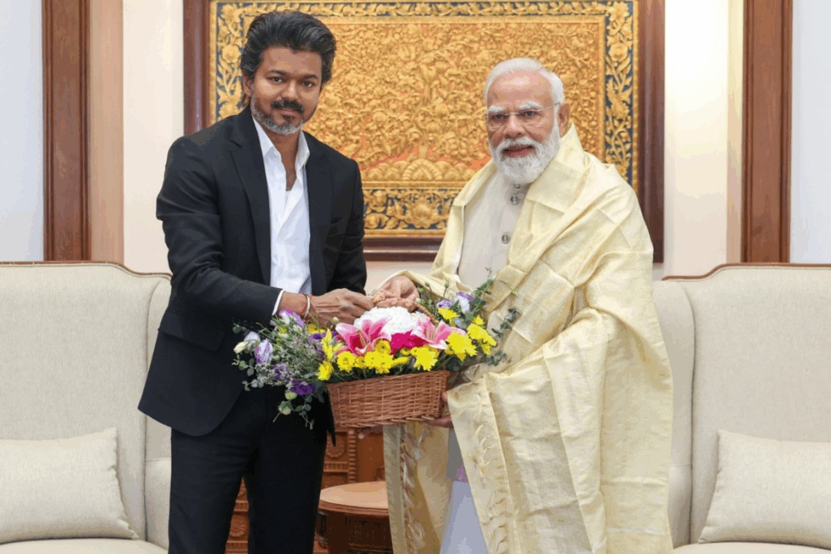 Tamil Nadu CM Vijay Meets PM Modi In Maiden Delhi Visit, Pushes For Mekedatu Issue Resolution