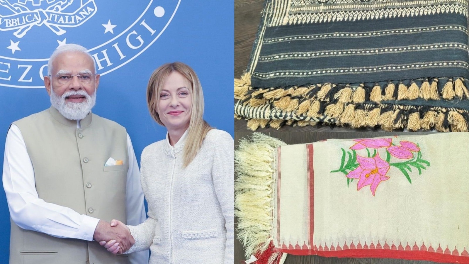 While the packet of ‘Melody’ toffees gained attention, the Prime Minster also gifted Giorgia Meloni one Eri Silk Stole from Assam and Shirui Lily silk stole which took inspiration from the rare Shirui Lily found in Manipur. Italian President Sergio Mattarella received a marble inlay box along with CDs of classical legends such as Pandit Bhimsen Joshi and MS Subbulakshmi. The box represents the Pietra Dura art of Agra’s craftsmen. The technique originally from Florence, also in Italy, was adopted by Indian craftsmen and is also used on the Taj Mahal. While the packet of ‘Melody’ toffees gained attention, the Prime Minster also gifted Giorgia Meloni one Eri Silk Stole from Assam and Shirui Lily silk stole which took inspiration from the rare Shirui Lily found in Manipur. Italian President Sergio Mattarella received a marble inlay box along with CDs of classical legends such as Pandit Bhimsen Joshi and MS Subbulakshmi. The box represents the Pietra Dura art of Agra’s craftsmen. The technique originally from Florence, also in Italy, was adopted by Indian craftsmen and is also used on the Taj Mahal.