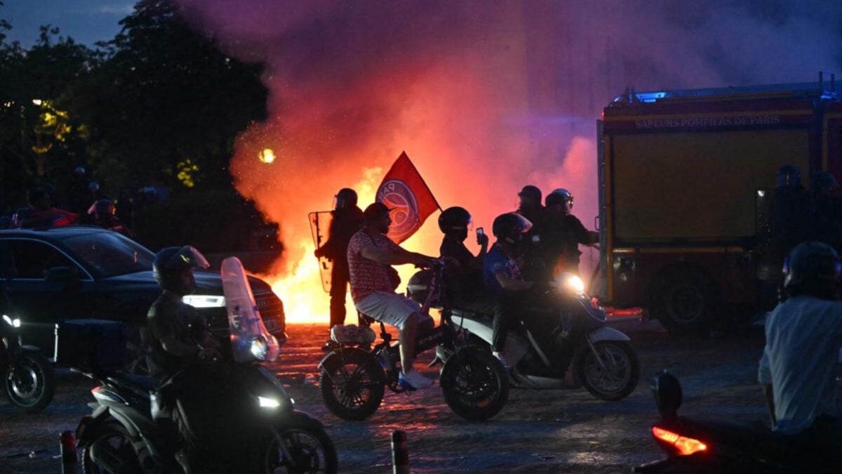 Over 400 Arrested As PSG Champions League Celebrations Turn Violent Across France | WATCH