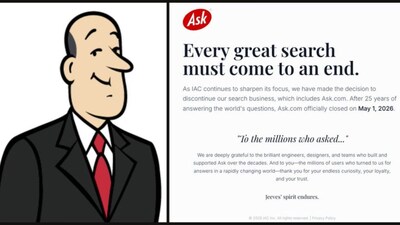 Ask.com Shuts Down After 30 Years, Internet Mourns Jeeves: 'Every ...