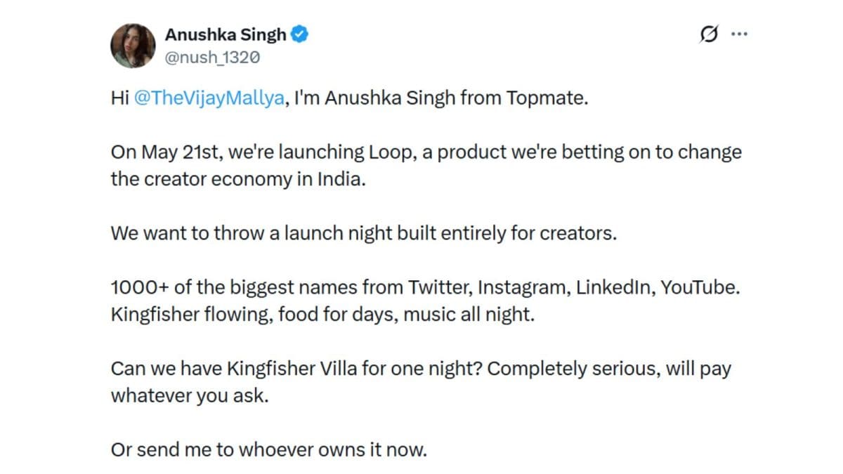 'Will Pay Whatever You Ask': GenZ Employee Asks Vijay Mallya To Rent ...