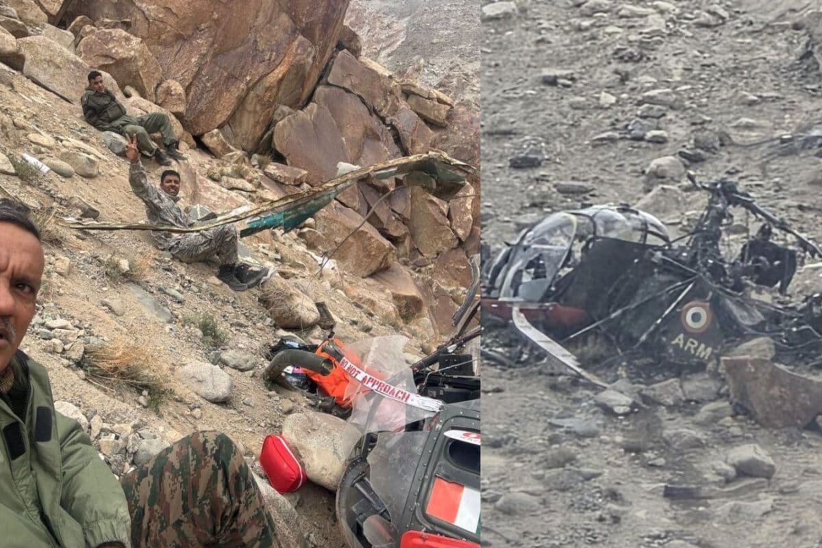 Army Officers Survive Leh Chopper Crash, Click Selfie After Narrow Escape