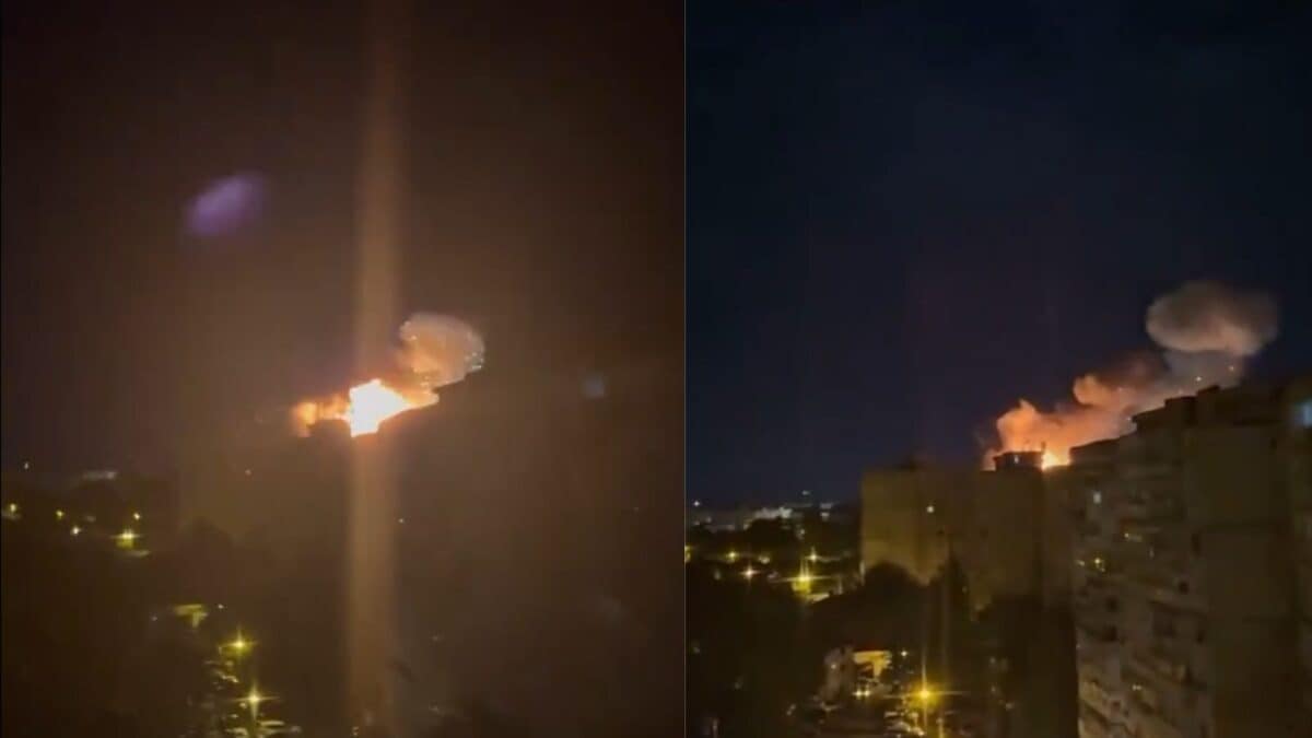 On Cam: Explosion After Drone Hits Apartment Building In Romania’s Galați