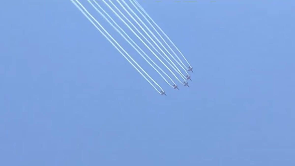 Video: IAF's Surya Kiran Acrobatics Team Perform Air Show During Somnath Amrut Mahotsav