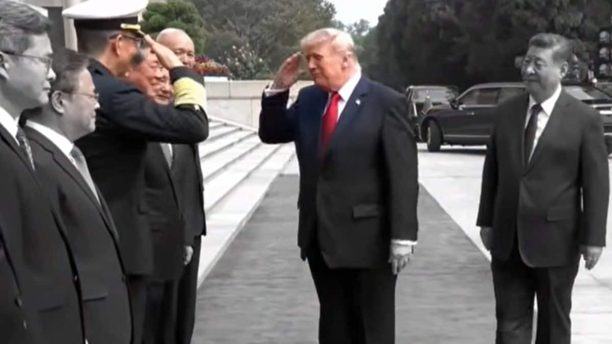 Secret Signal? Trump Salutes Chinese Defence Minister In Beijing | Video