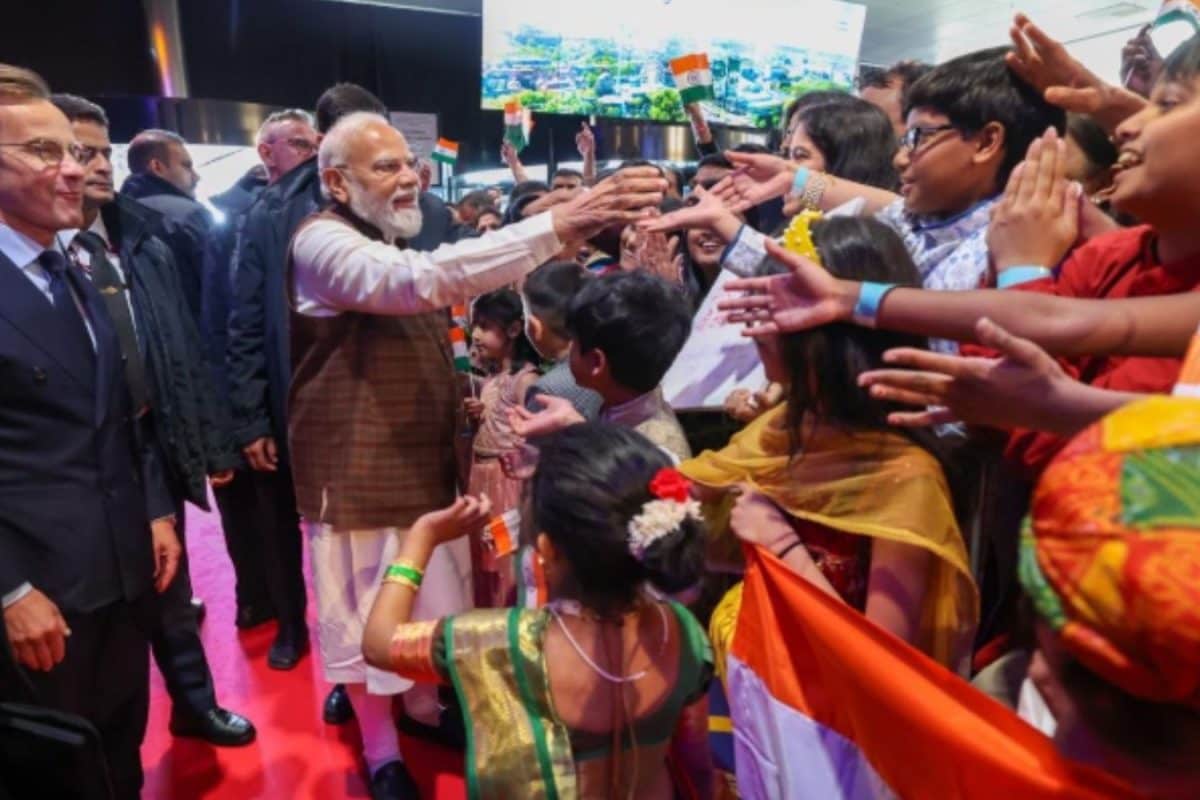 ‘Hej, Modi!’: PM Arrives In Sweden To A Warm Welcome From Counterpart Kristersson