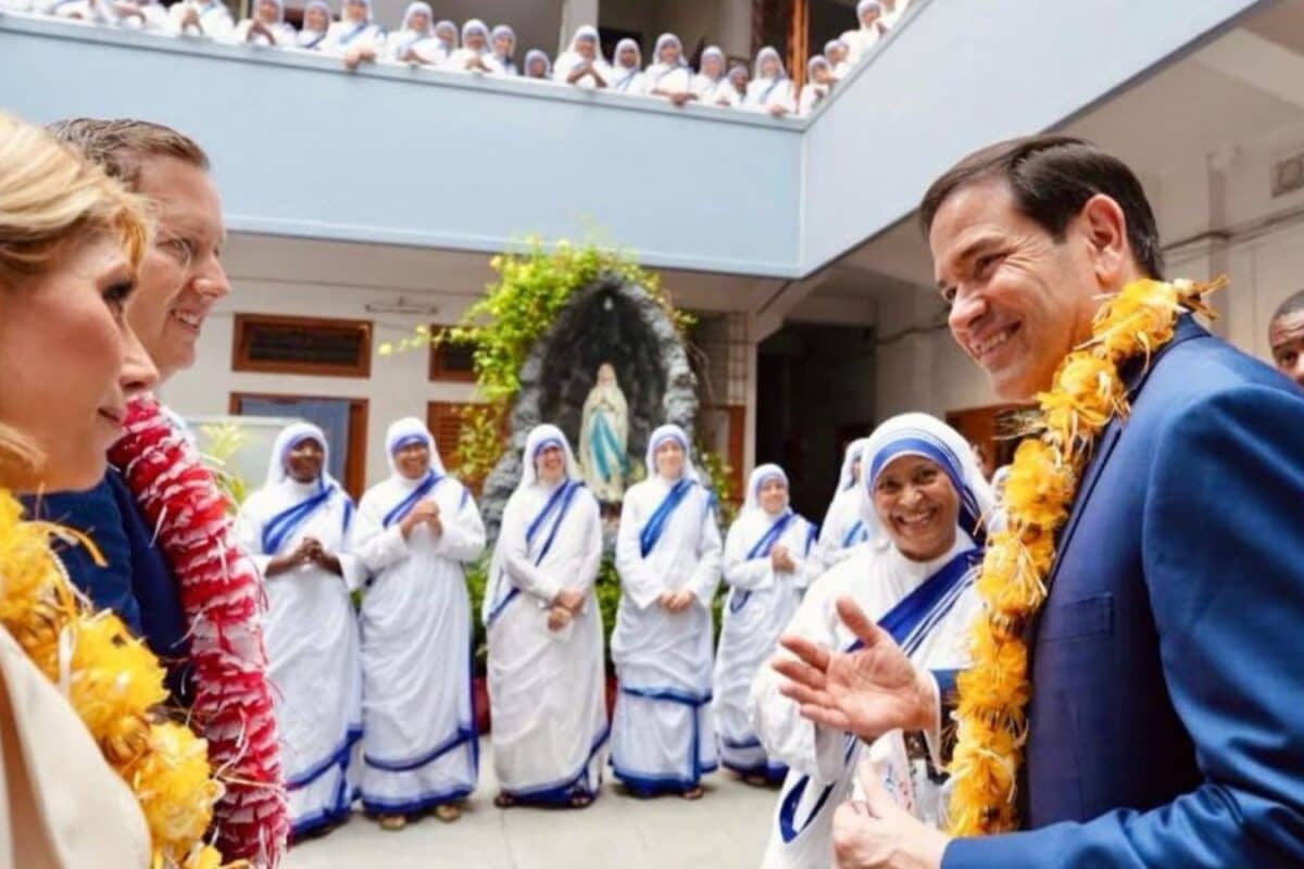 US Secretary Marco Rubio Visits Mother Teresa House Of The Missionaries Of Charity In Kolkata