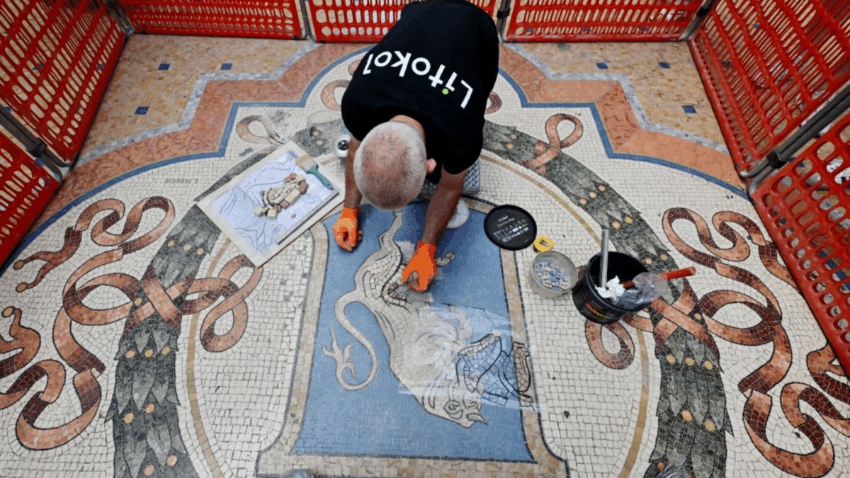 Italy Restores Bull Mosaic: Why Tourists Spin On It For Luck And The 'Testicles' Superstition Behind It