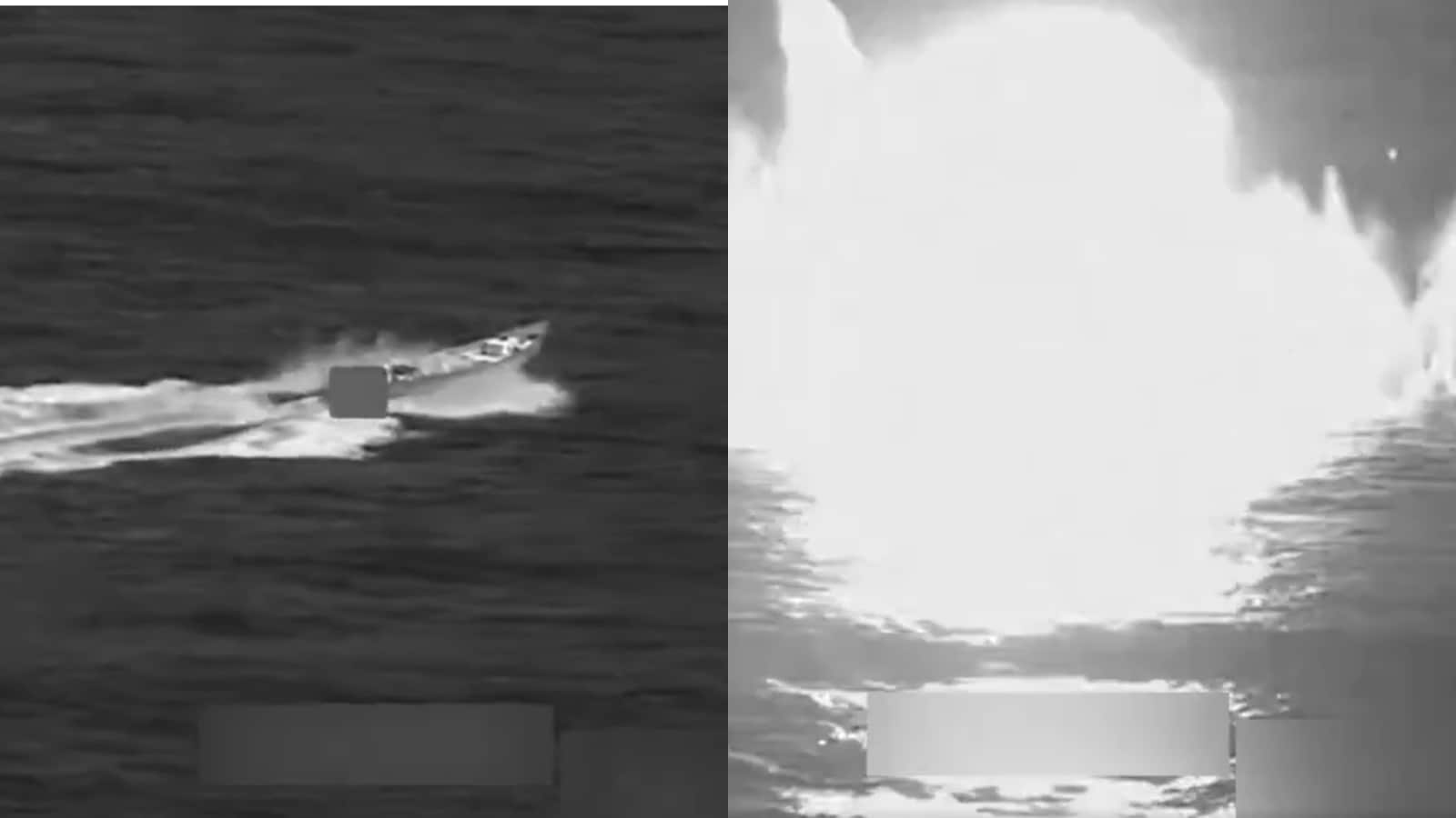 US Forces Fire At Drug Boat In Eastern Pacific. Moments Later, It Was Engulfed In Flames | Watch