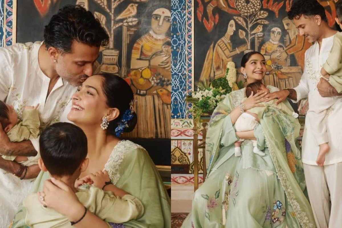 Sonam Kapoor Ahuja And Family Welcome Rudralokh In Custom Anamika Khanna