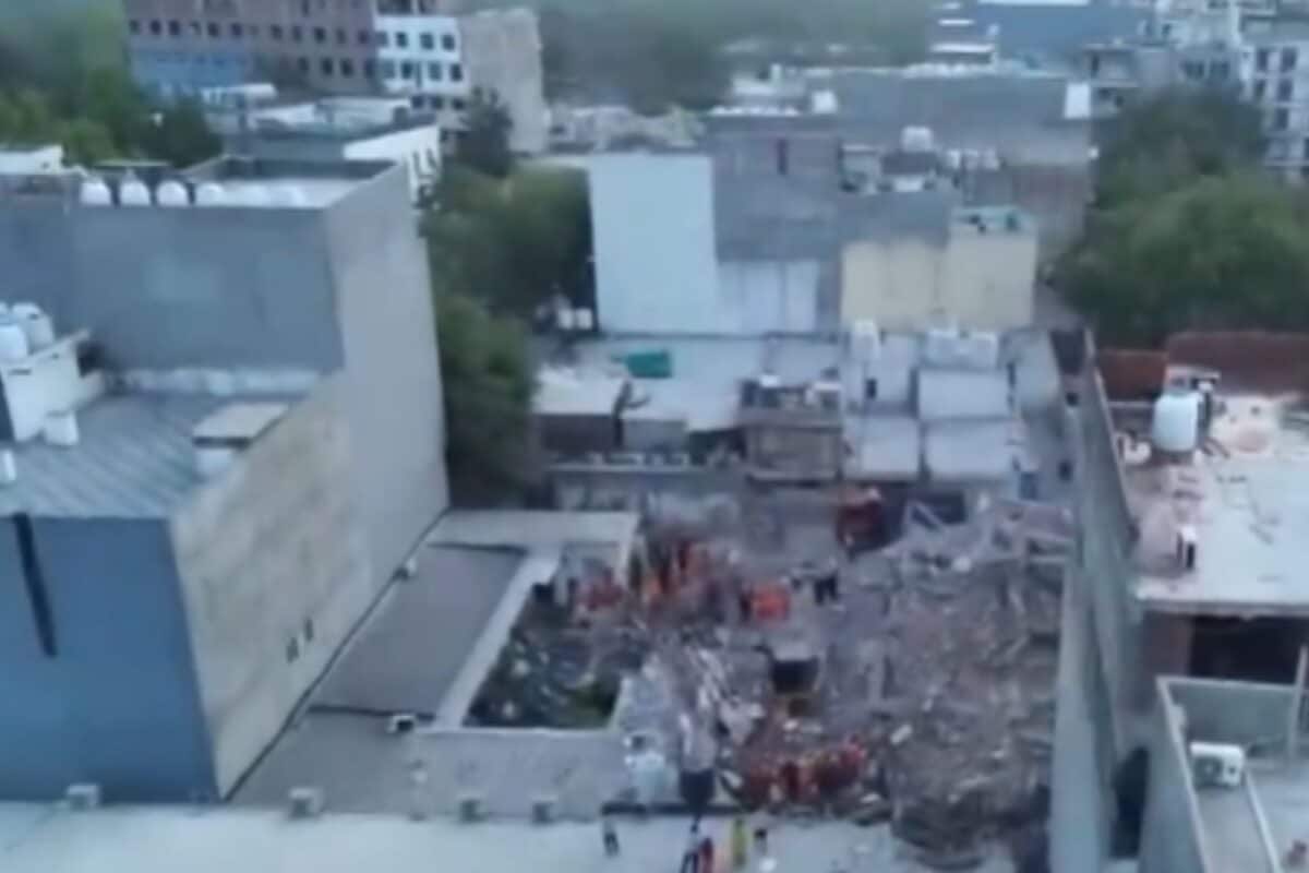 Another Building Collapses In Delhi's Burari After Explosion, Several Feared Trapped Under Debris