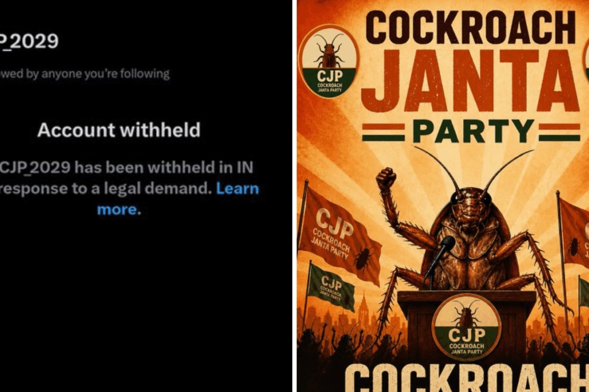 Cockroach Janata Party’s X Account Withheld In India Amid Viral Popularity; Founder Launches New Handle