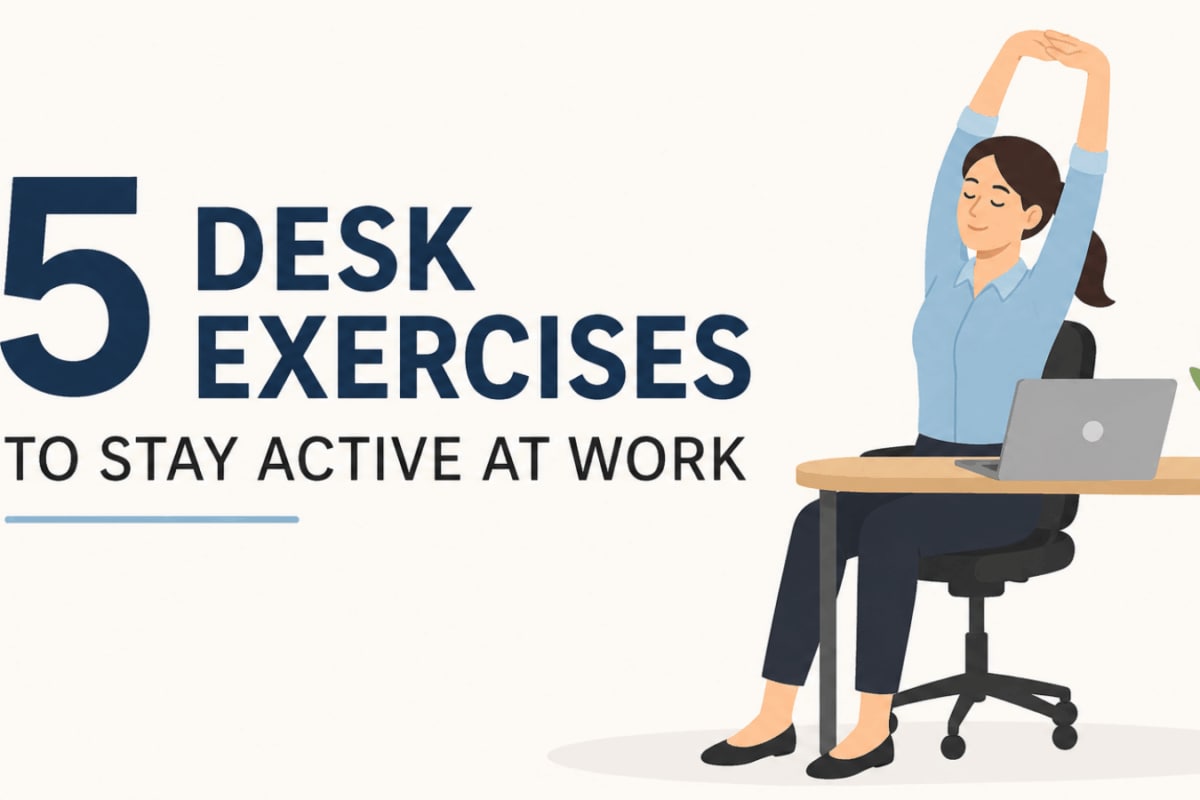 Sitting All Day? Try These 5 Simple Exercises At Your Desk