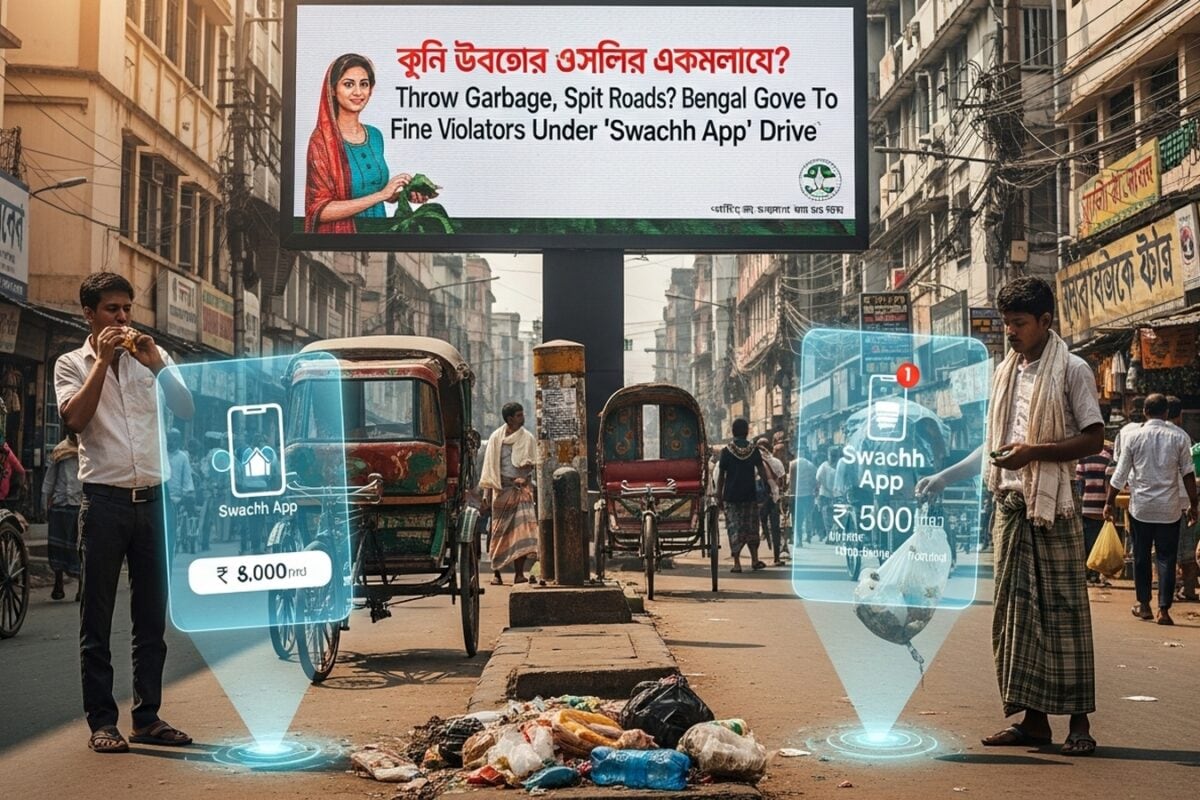 Throw Garbage, Spit On Roads? Bengal Govt To Fine Violators Under ‘Swachh App’ Drive
