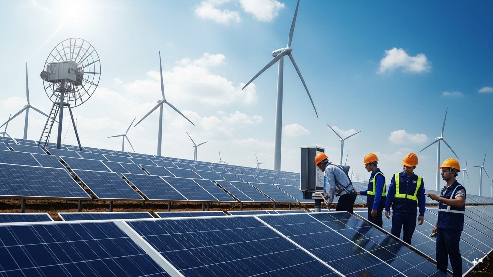 Solar and wind energy are becoming key solutions as countries shift toward a cleaner, more sustainable future. (AI photo)
