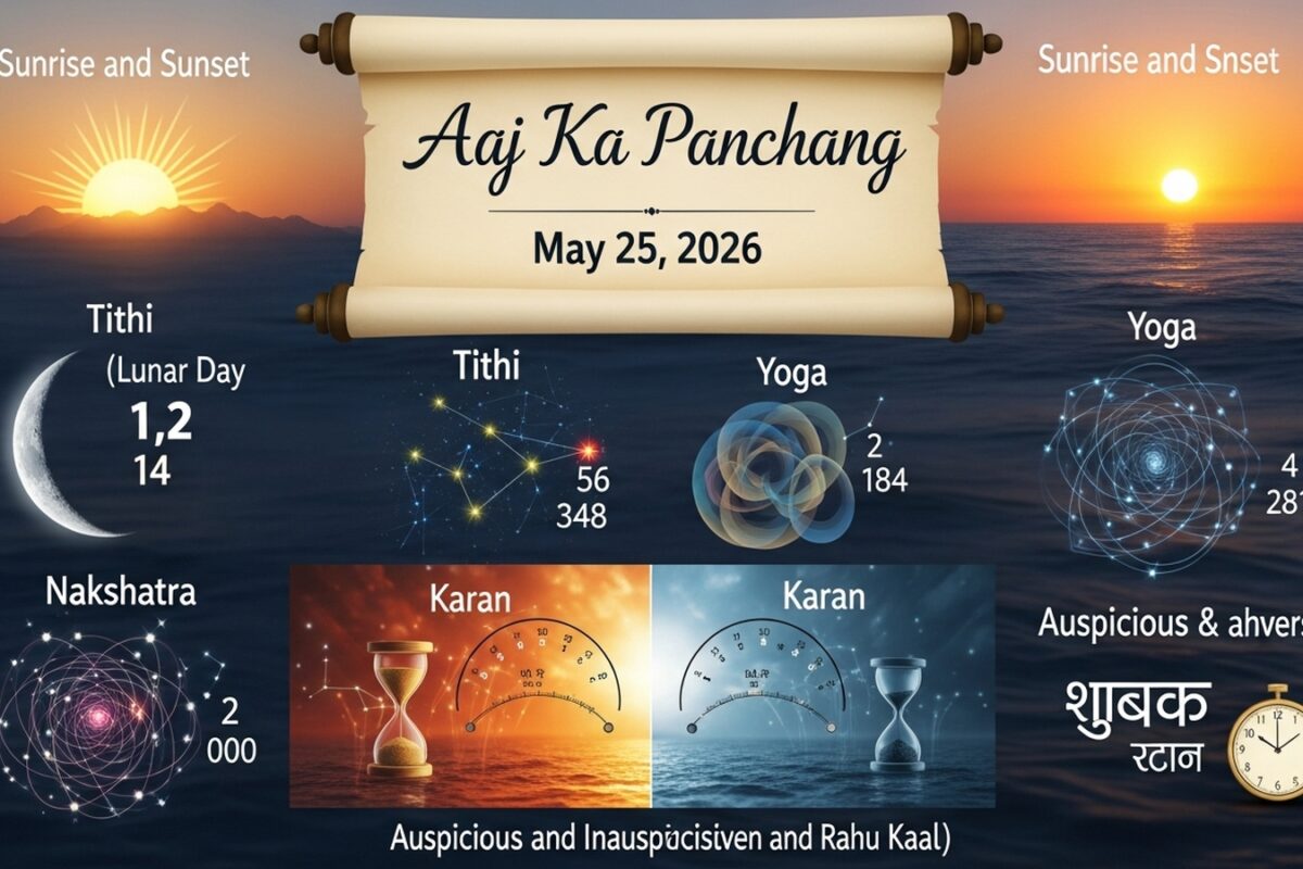Aaj Ka Panchang, May 25, 2026: Tithi, Vrat, Muhurat And Rahu Kaal Today
