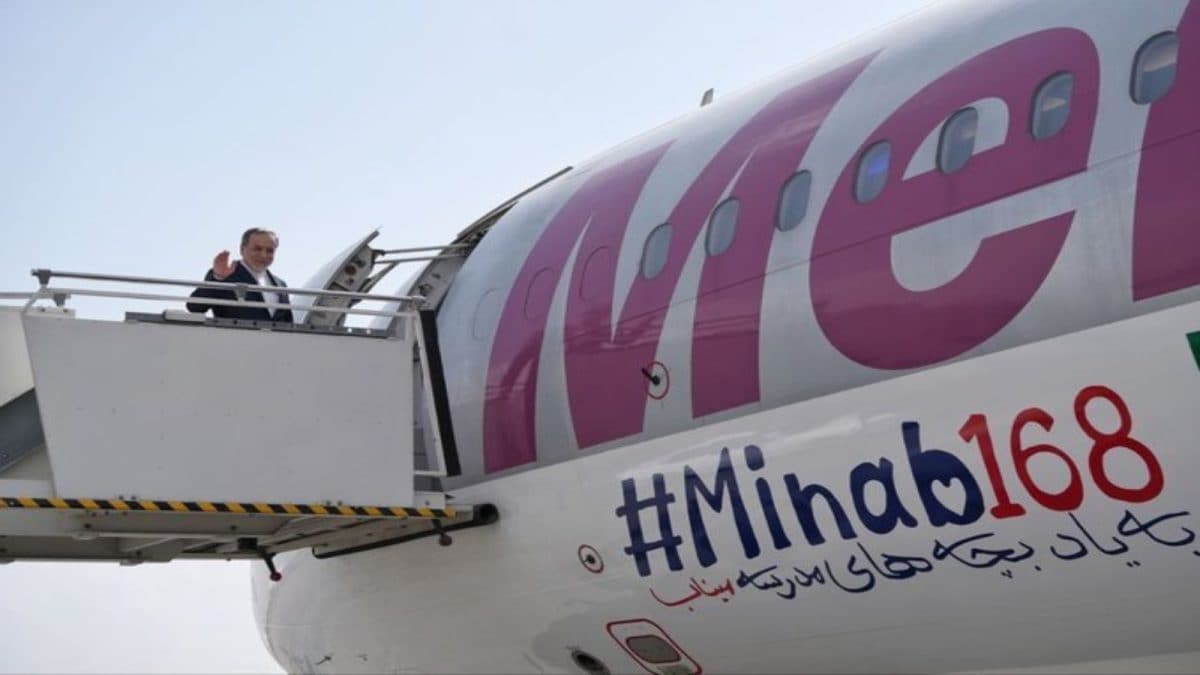 Iran FM Araghchi Travels To Delhi On Flight ‘#Minab168’ For BRICS Talks