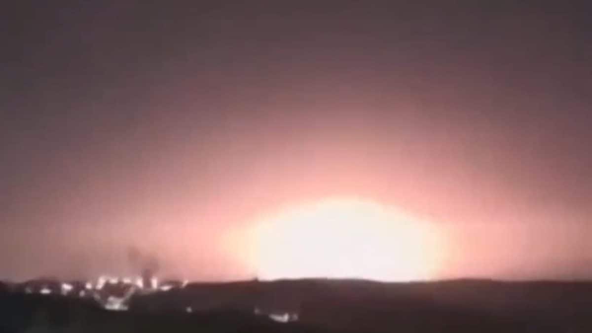 Massive Fireball Seen Near Jerusalem After Explosion At Israeli Defence Facility | Video