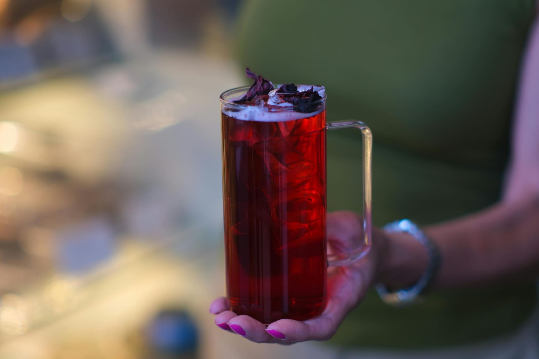 Hibiscus Tea: Hibiscus tea stands out for its deep red colour and tangy taste. Rich in antioxidants, it is often enjoyed as a chilled drink during summer. It may help support hydration and give a naturally refreshing feel, making it a favourite among herbal coolers. Hibiscus Tea: Hibiscus tea stands out for its deep red colour and tangy taste. Rich in antioxidants, it is often enjoyed as a chilled drink during summer. It may help support hydration and give a naturally refreshing feel, making it a favourite among herbal coolers.
