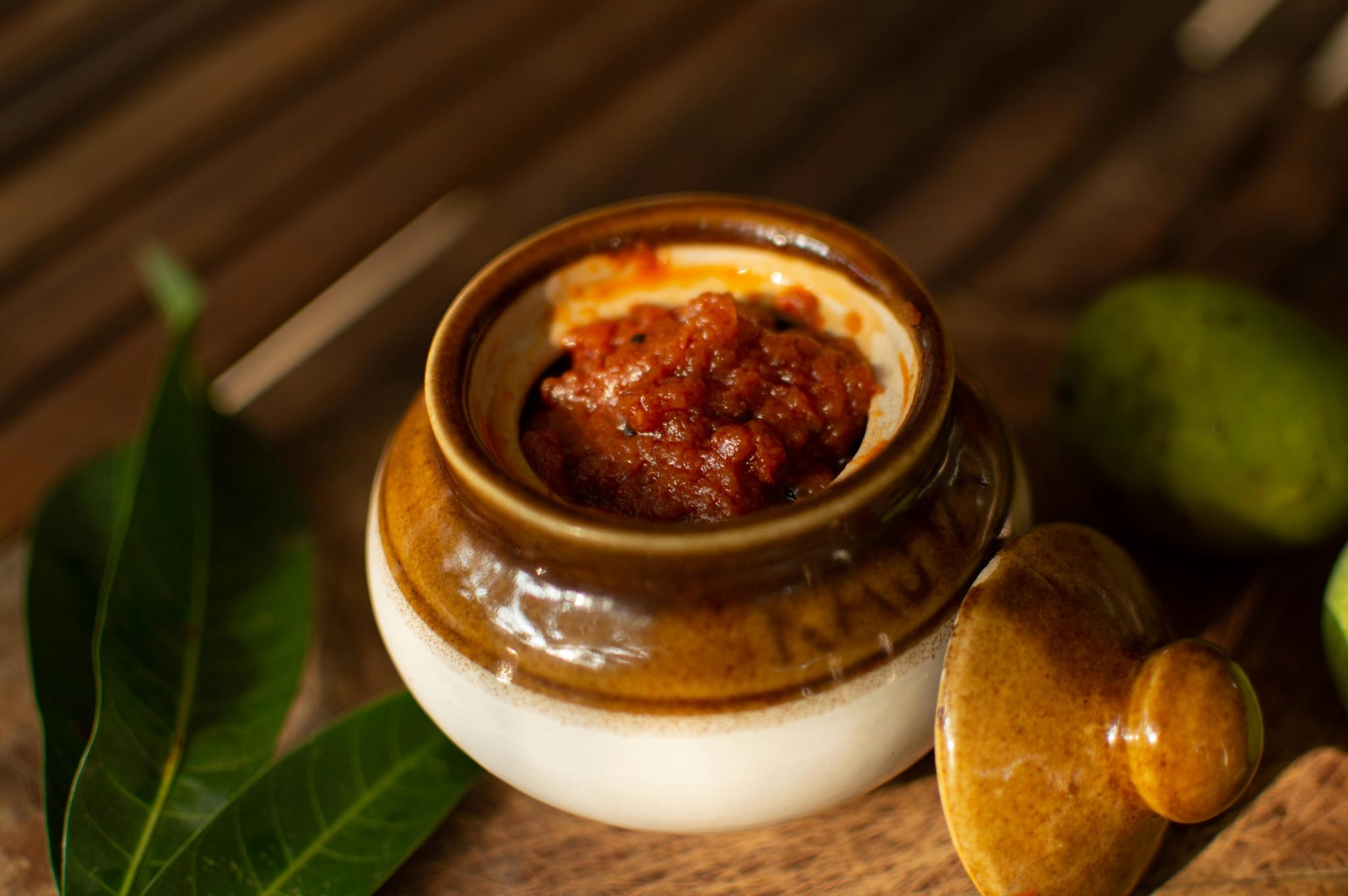 Made with the unique aroma of mango ginger (amba haldi), this spicy-tangy pickle brings together heat, sourness, and earthiness in every bite. A staple in many South Indian households, it pairs perfectly with rice, dosa, idli, or even simple curd meals, instantly elevating everyday dishes with its vibrant taste.