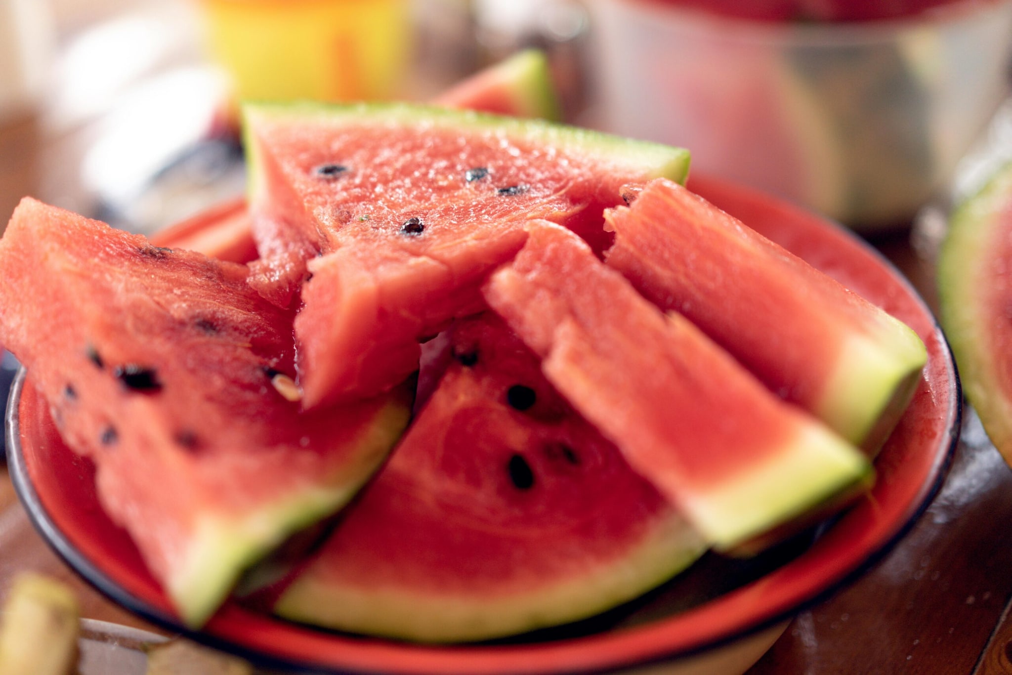 Watermelon: Watermelon is mostly water and simple sugars, making it digest rapidly. Eating it on an empty stomach causes a sudden spike in your blood sugar levels followed by a quick energy crash, while its cold temperature can also shock sensitive stomachs.