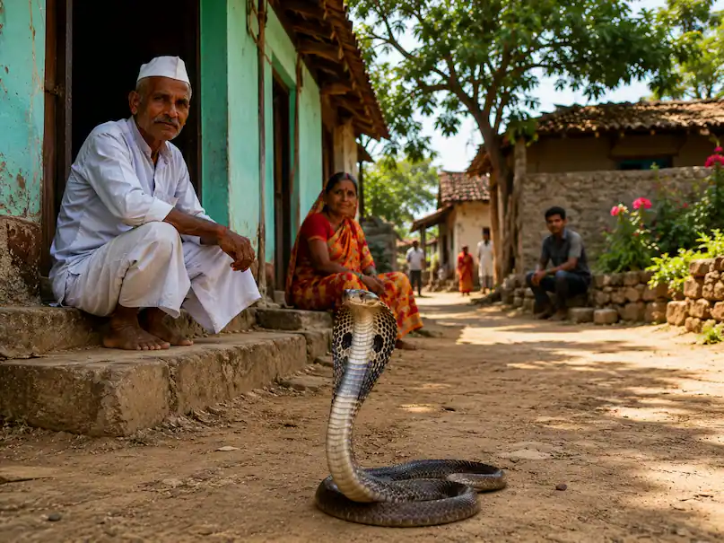 Snake Village Of India: Where Cobras Freely Roam Around Every House