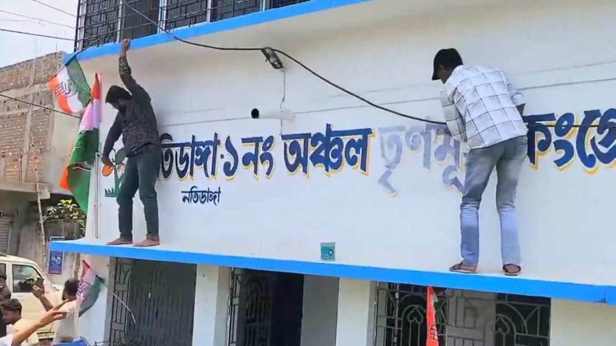 Viral Posts Claim Congress Reclaims 'Seized' Party Offices In Bengal After TMC Poll Defeat