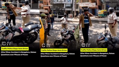 Bengaluru Traffic Cop Slaps Auto Driver After Accident, Video Triggers ...