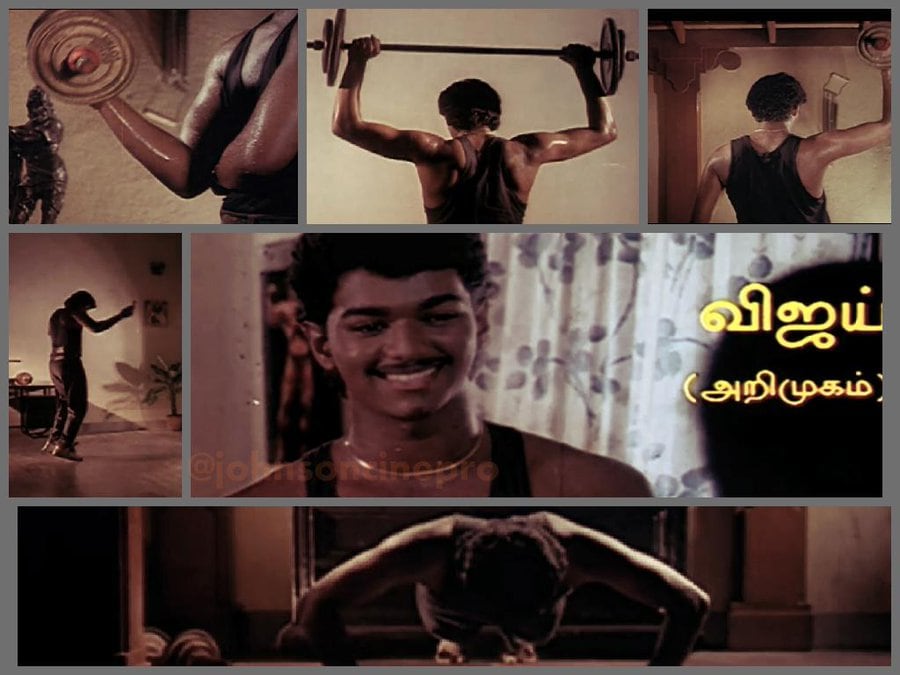 When Vijay made his acting debut in the 1992 film Naalaiya Theerpu, the signs of a future political persona were already visible. His father, filmmaker SA Chandrasekhar, framed the young actor as a rebellious hero with dialogue-heavy scenes about justice and leadership. (X/@johnsoncinepro)