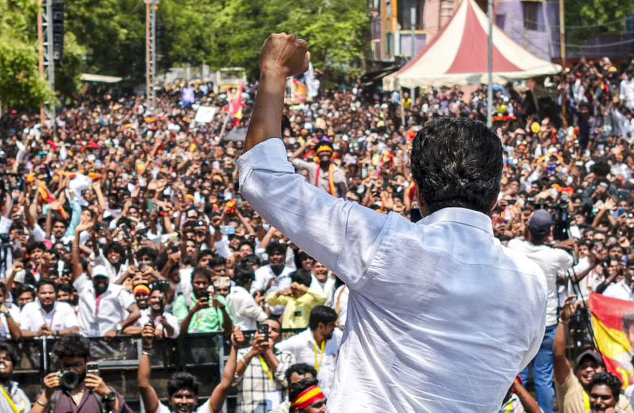 In 2009, Vijay unveiled a fan-club flag carrying the slogan 'Unnal Mudiyum' or 'You Can Do It'. For many fans, it was more than motivational branding. It felt like the first public hint that his ambitions stretched beyond cinema halls and box-office records. (PTI)