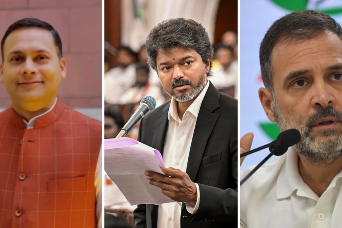 ‘To Enjoy A Slice Of Power’: BJP Slams Rahul’s Silence On Vijay’s Praise For LTTE Founder Prabhakaran
