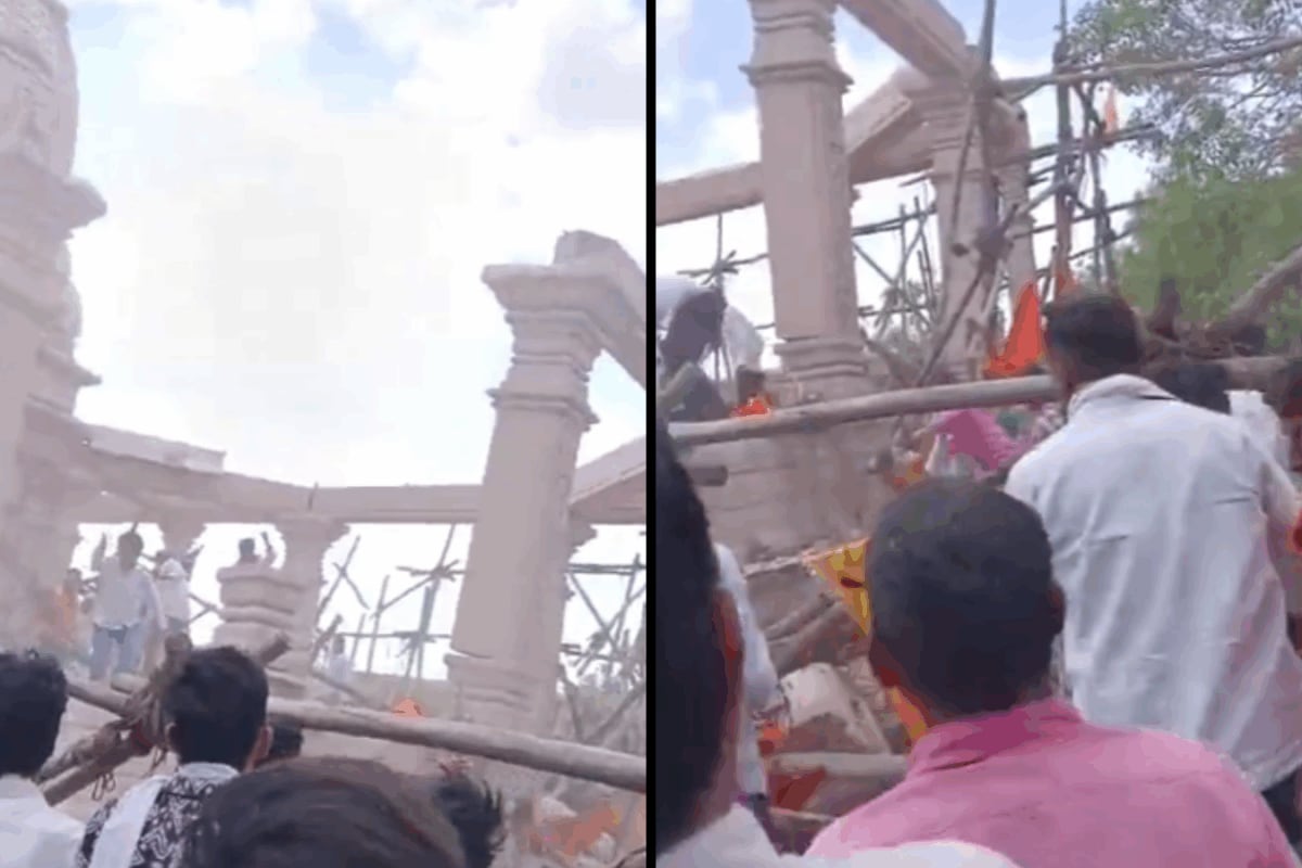 Portion Of Temple Roof Collapses In Maharashtra, Several Devotees Feared Trapped; Rescue Ops On
