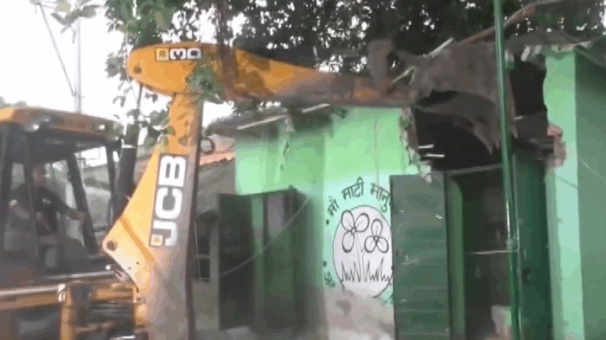 TMC Office In Bengal's Barrackpore Demolished Over Illegal Construction | Video